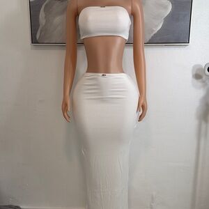 Elegant White Maxi sets